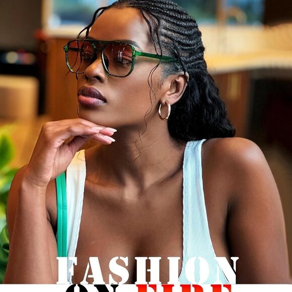 Retro Square Aviator Sunglasses Women Men 70s Vintage Trendy Plastic Frame Sun G - Picture 2 of 13